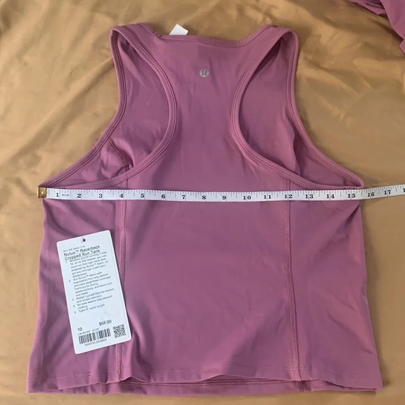 Lululemon Nulux Racerback Cropped Run tank 6,10,12 Velvet Dusk - Picture 7 of 10